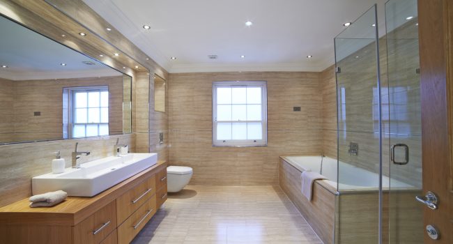 Interior View Of Beautiful Luxury Bathroom